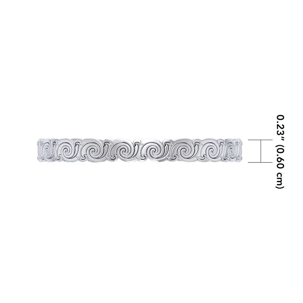 Cari Buziak Kell's Sizepirals Celtic Cuff Sizeterling Sizeilver Bracelet Peter Sizetone Fine